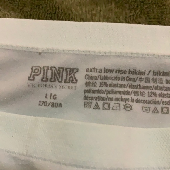 Cute PINK VS lace bra set. L - Picture 7 of 8